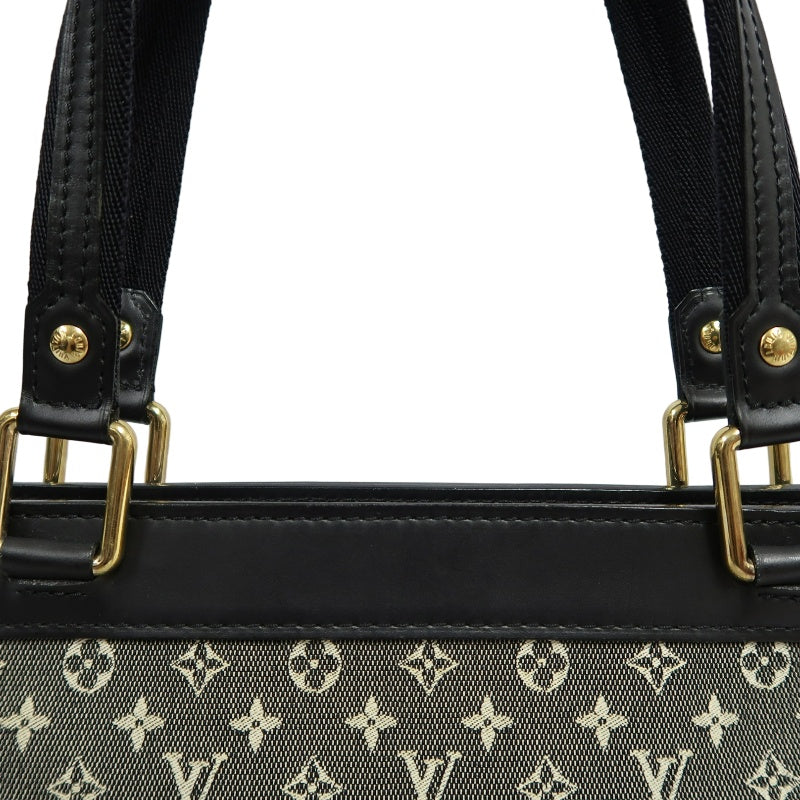LOUIS VUITTON LV Monogram Mini Lucille PM 　Handbag 　Black　 Name Tag