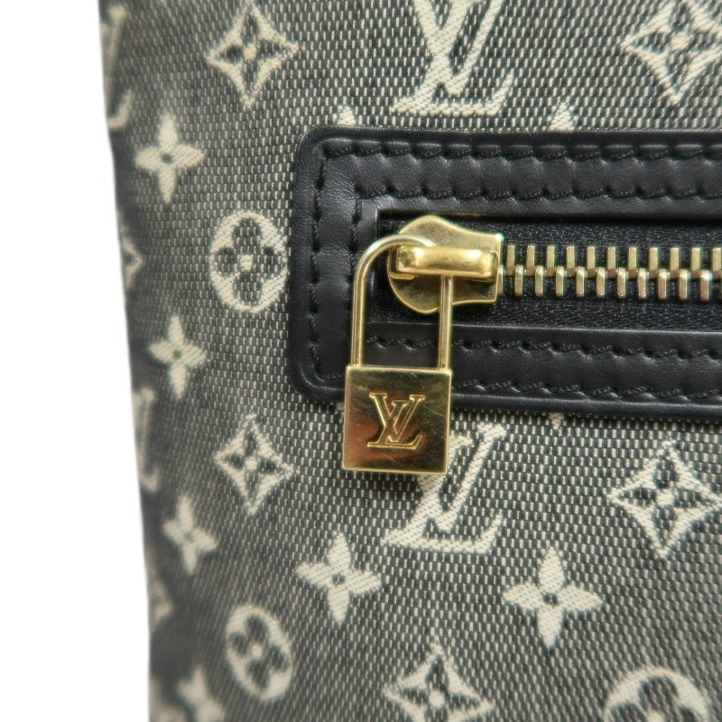 LOUIS VUITTON LV Monogram Mini Lucille PM 　Handbag 　Black　 Name Tag
