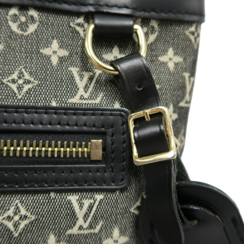 LOUIS VUITTON LV Monogram Mini Lucille PM 　Handbag 　Black　 Name Tag