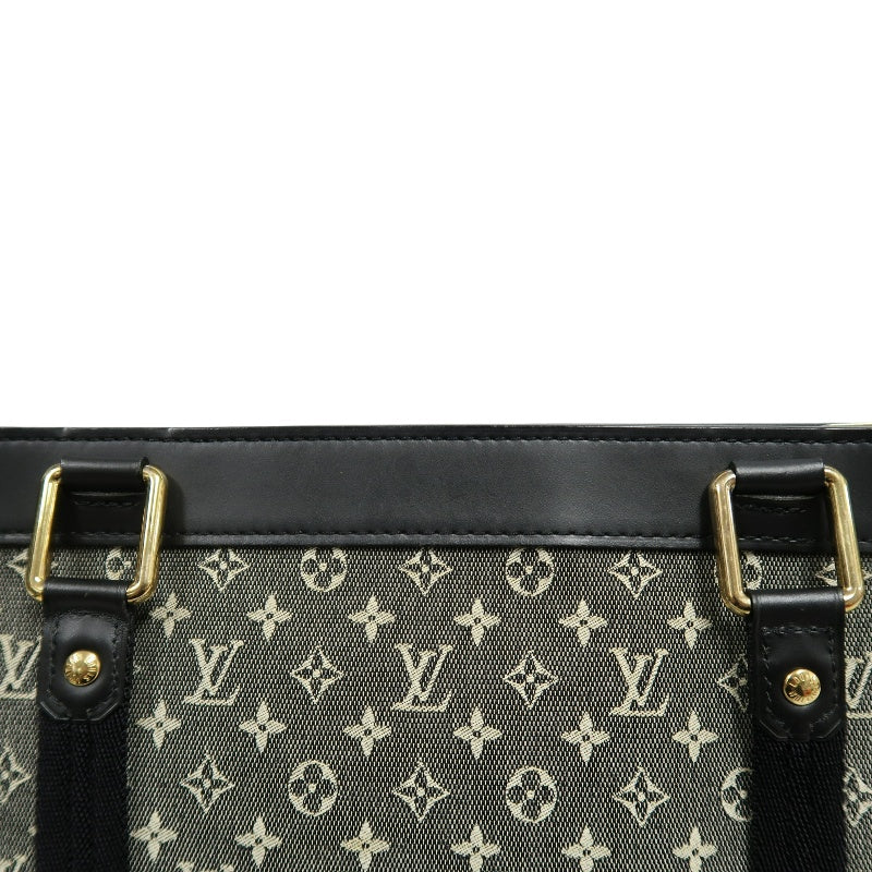LOUIS VUITTON LV Monogram Mini Lucille PM 　Handbag 　Black　 Name Tag