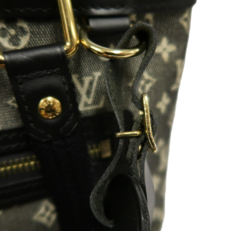 LOUIS VUITTON LV Monogram Mini Lucille PM 　Handbag 　Black　 Name Tag