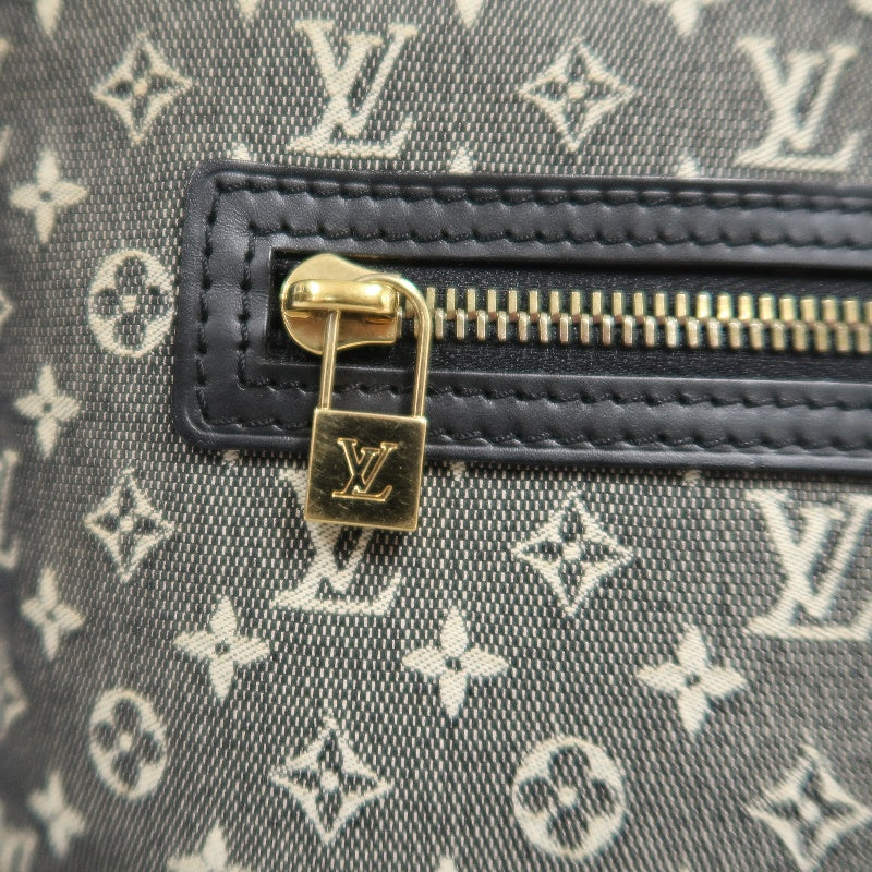 LOUIS VUITTON LV Monogram Mini Lucille PM 　Handbag 　Black　 Name Tag