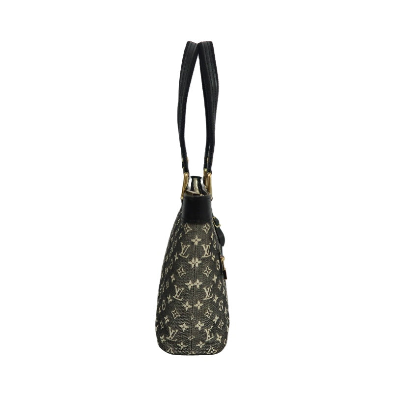 LOUIS VUITTON LV Monogram Mini Lucille PM 　Handbag 　Black　 Name Tag