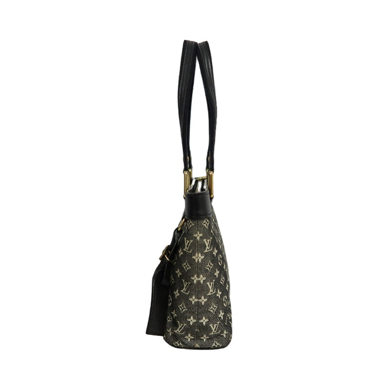 LOUIS VUITTON LV Monogram Mini Lucille PM 　Handbag 　Black　 Name Tag