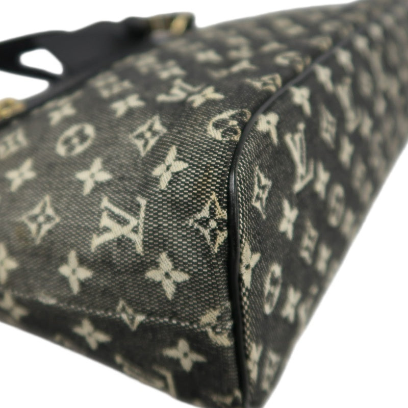 LOUIS VUITTON LV Monogram Mini Lucille PM 　Handbag 　Black　 Name Tag