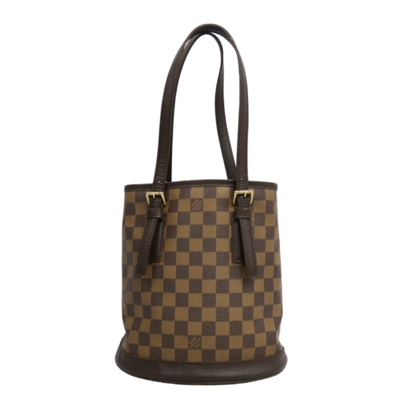 LOUIS VUITTON Damier Mare Bucket Tote Bag Brown  Pouch
