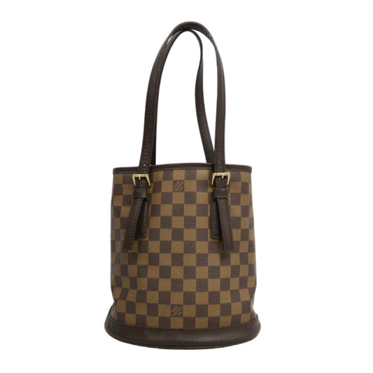 LOUIS VUITTON Damier Mare Bucket Tote Bag Brown  Pouch