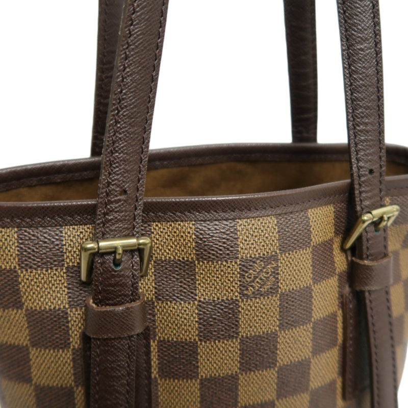 LOUIS VUITTON Damier Mare Bucket Tote Bag Brown  Pouch