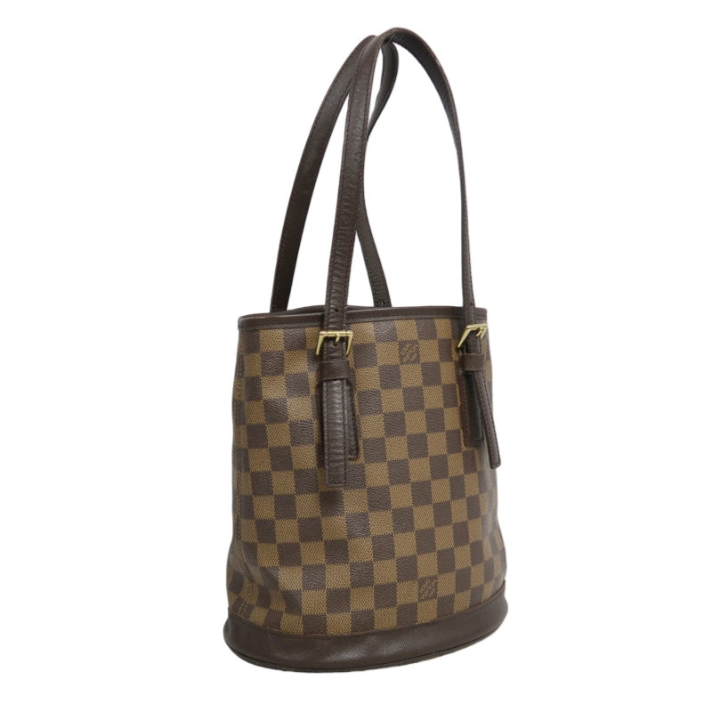 LOUIS VUITTON Damier Mare Bucket Tote Bag Brown  Pouch
