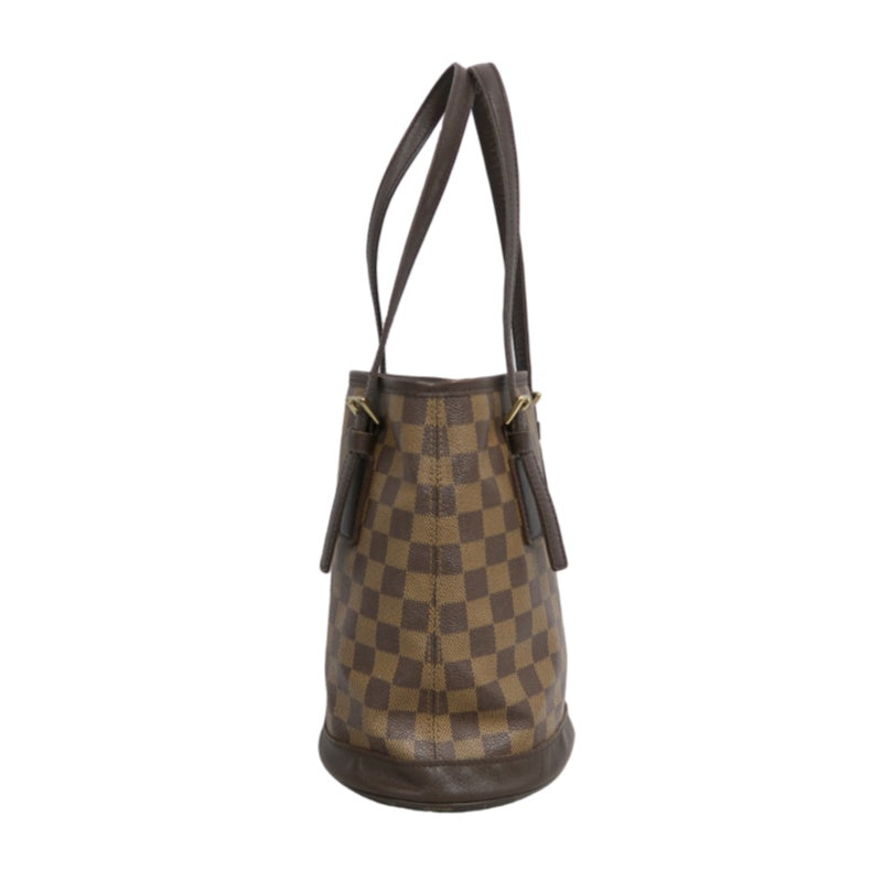 LOUIS VUITTON Damier Mare Bucket Tote Bag Brown  Pouch