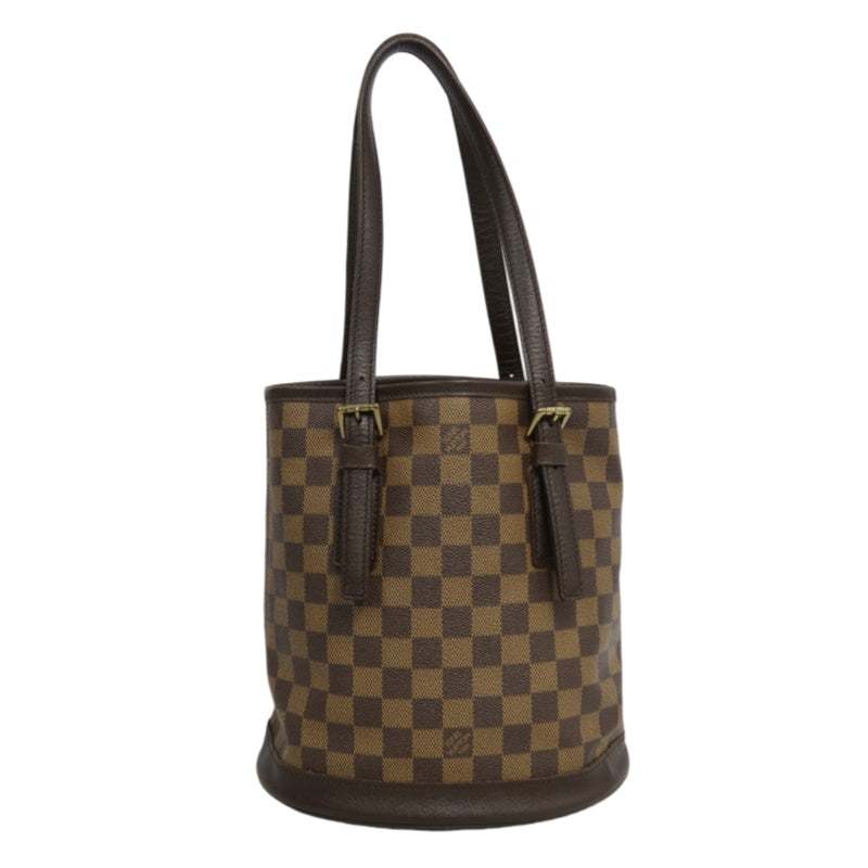 LOUIS VUITTON Damier Mare Bucket Tote Bag Brown  Pouch