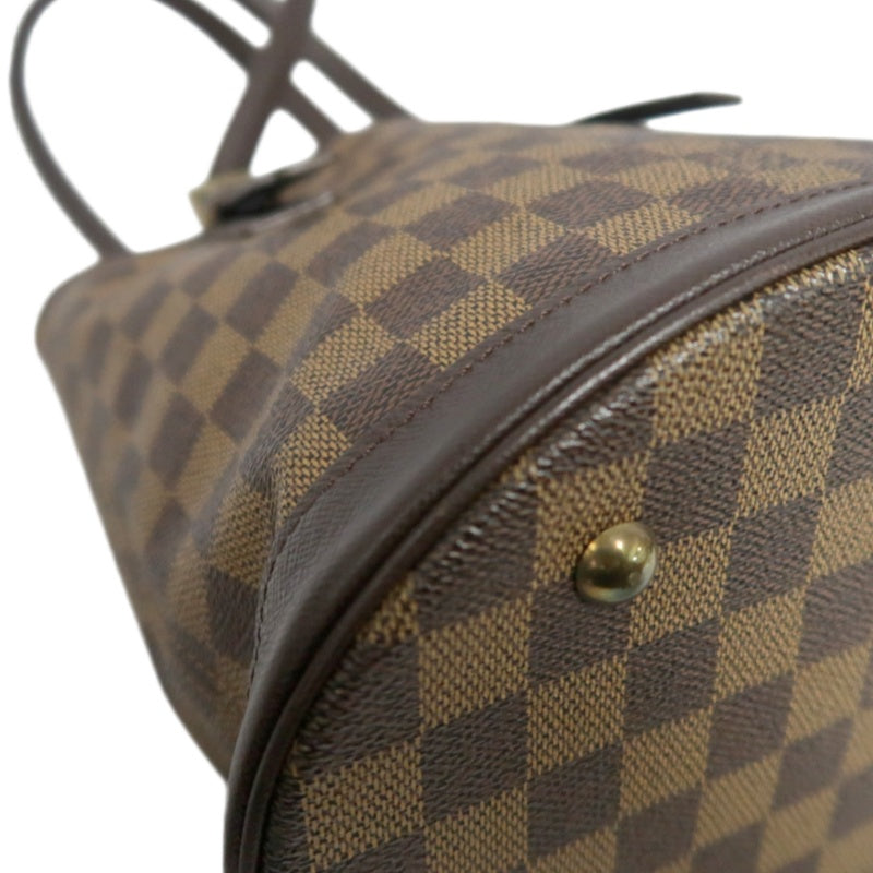 LOUIS VUITTON Damier Mare Bucket Tote Bag Brown  Pouch