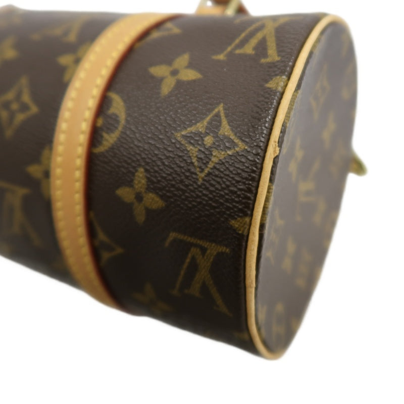 LOUIS VUITTON  Monogram  Papillon 26 Cylindrical Handbag Brown