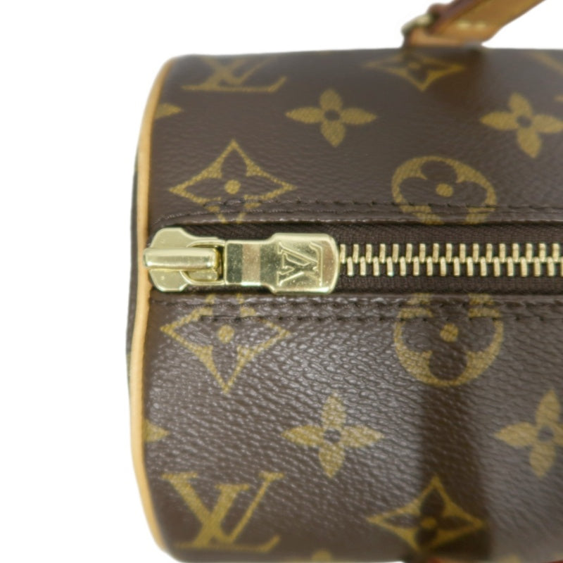 LOUIS VUITTON  Monogram  Papillon 26 Cylindrical Handbag Brown