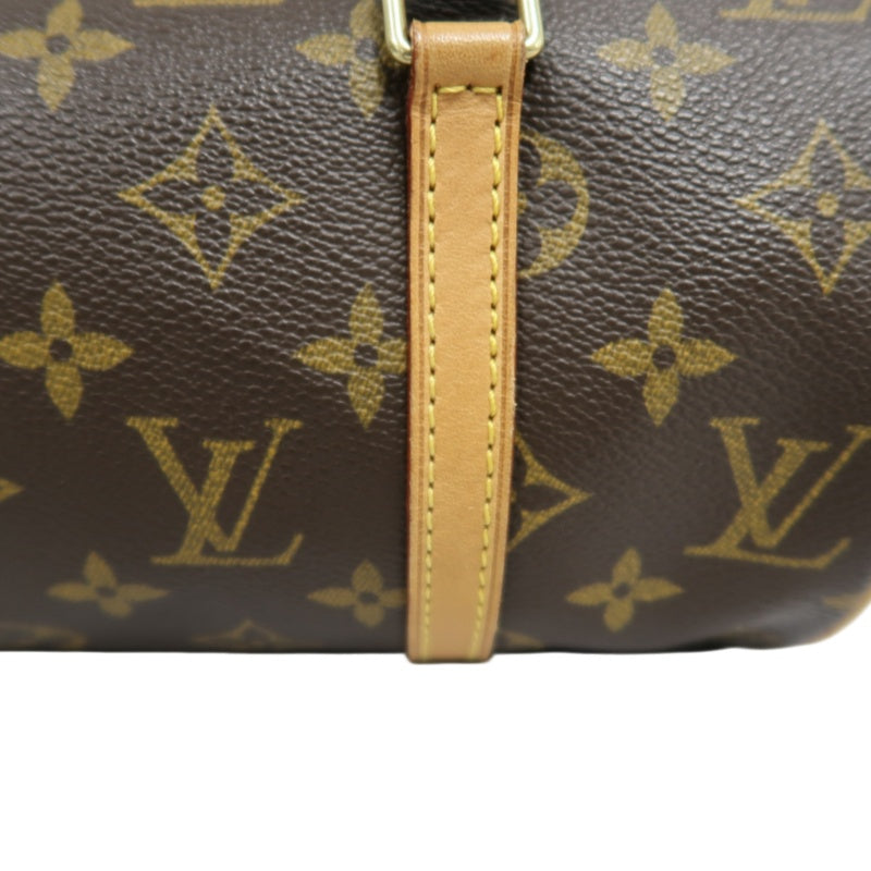 LOUIS VUITTON  Monogram  Papillon 26 Cylindrical Handbag Brown