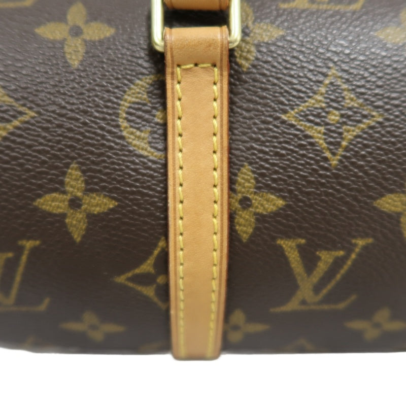 LOUIS VUITTON  Monogram  Papillon 26 Cylindrical Handbag Brown