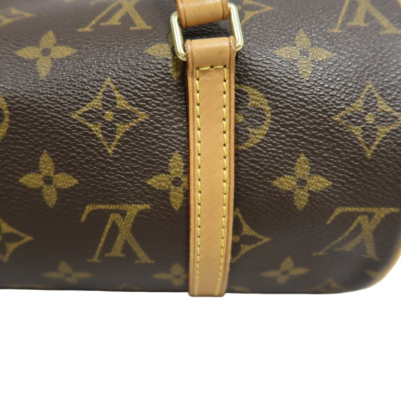 LOUIS VUITTON  Monogram  Papillon 26 Cylindrical Handbag Brown