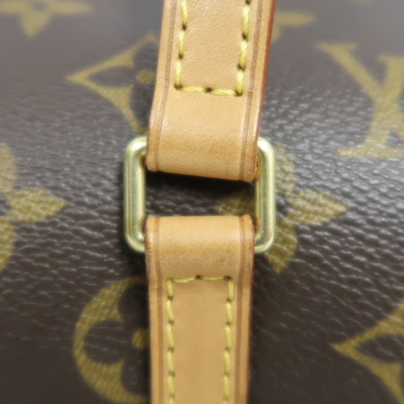 LOUIS VUITTON  Monogram  Papillon 26 Cylindrical Handbag Brown