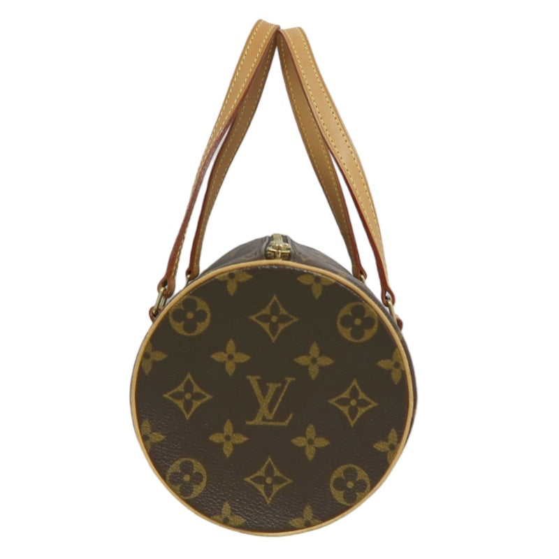 LOUIS VUITTON  Monogram  Papillon 26 Cylindrical Handbag Brown