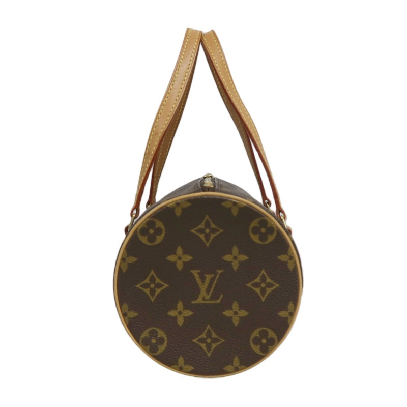 LOUIS VUITTON  Monogram  Papillon 26 Cylindrical Handbag Brown