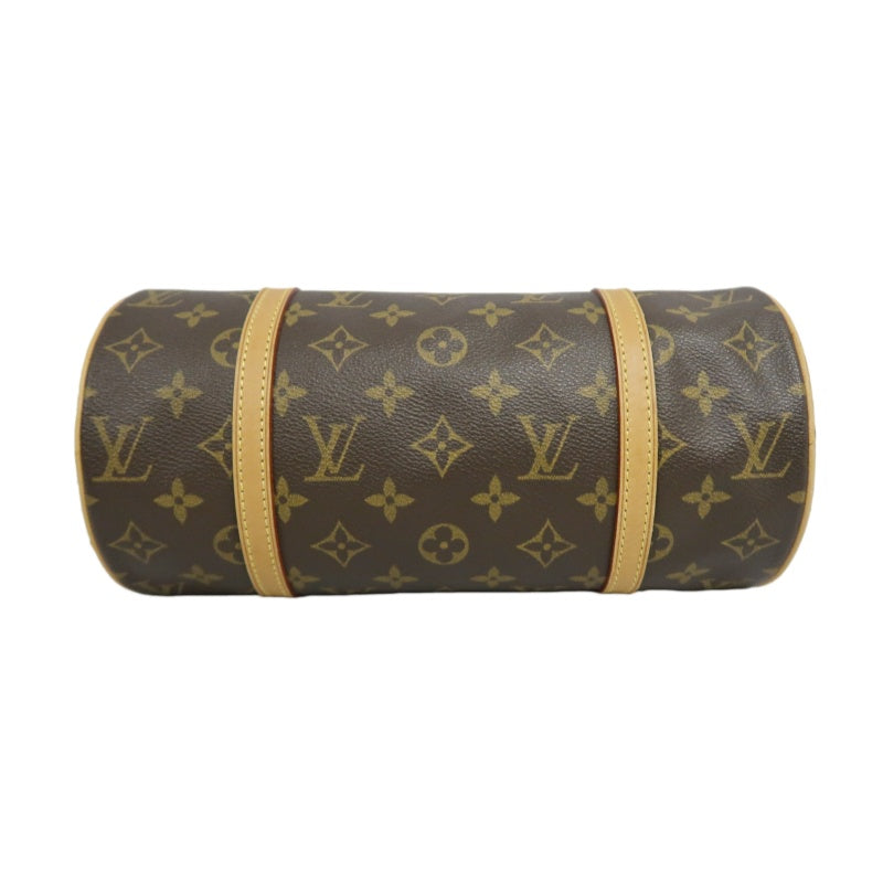 LOUIS VUITTON  Monogram  Papillon 26 Cylindrical Handbag Brown