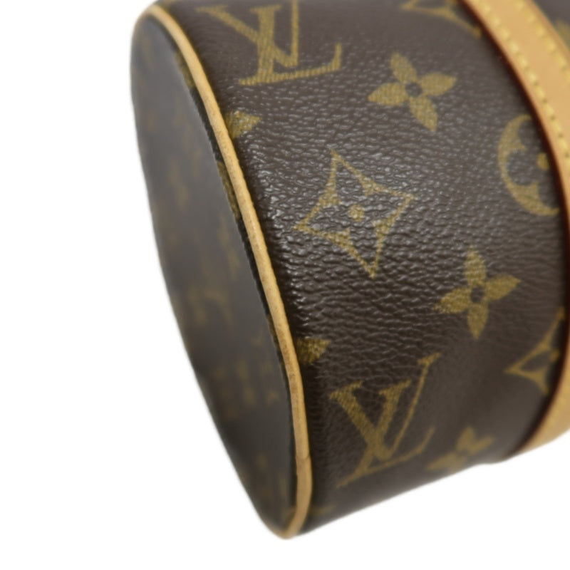 LOUIS VUITTON  Monogram  Papillon 26 Cylindrical Handbag Brown