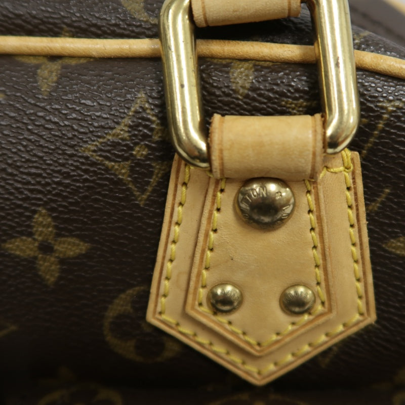 LOUIS VUITTON Monogram Manhattan PM Handbag Brown