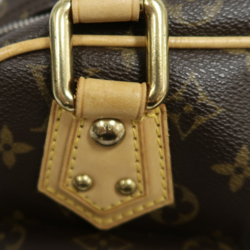 LOUIS VUITTON Monogram Manhattan PM Handbag Brown