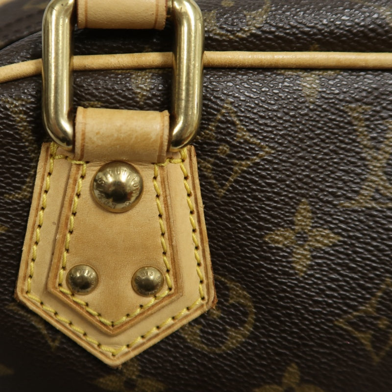LOUIS VUITTON Monogram Manhattan PM Handbag Brown