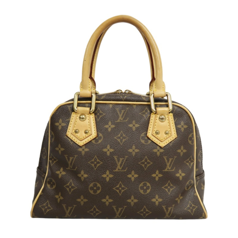 LOUIS VUITTON Monogram Manhattan PM Handbag Brown