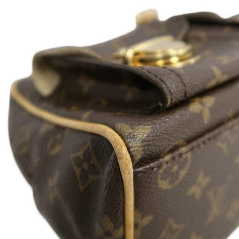 LOUIS VUITTON Monogram Manhattan PM Handbag Brown