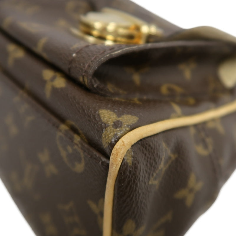 LOUIS VUITTON Monogram Manhattan PM Handbag Brown