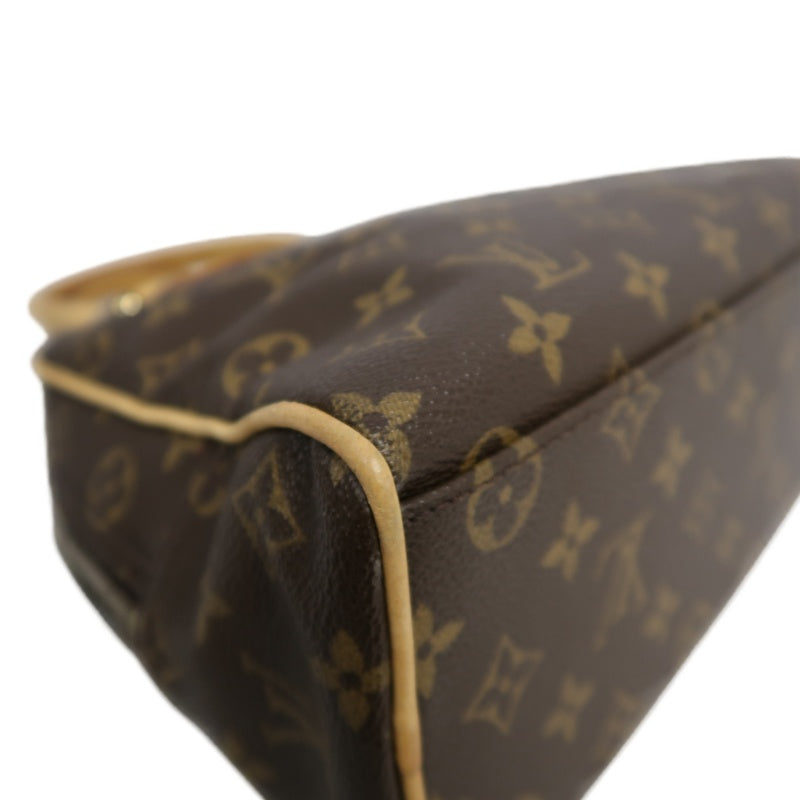 LOUIS VUITTON Monogram Manhattan PM Handbag Brown