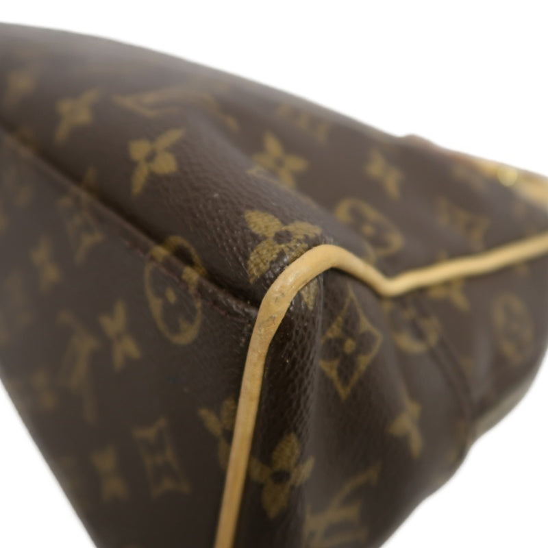 LOUIS VUITTON Monogram Manhattan PM Handbag Brown