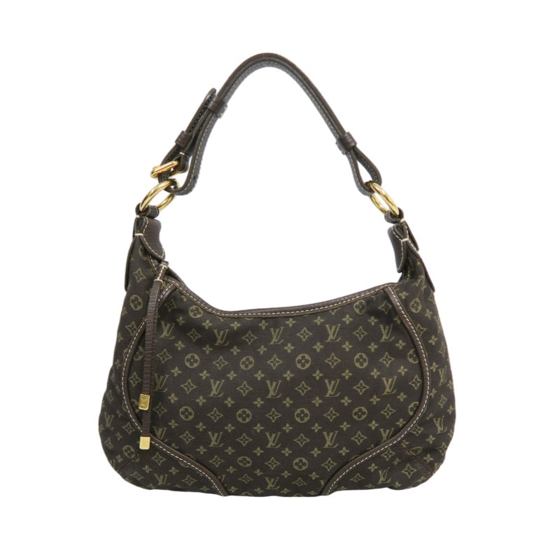 LOUIS VUITTON Monogram Mini Lin Manon MM Shoulder Bag Grey
