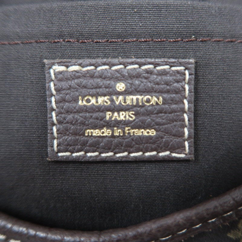 LOUIS VUITTON Monogram Mini Lin Manon MM Shoulder Bag Grey