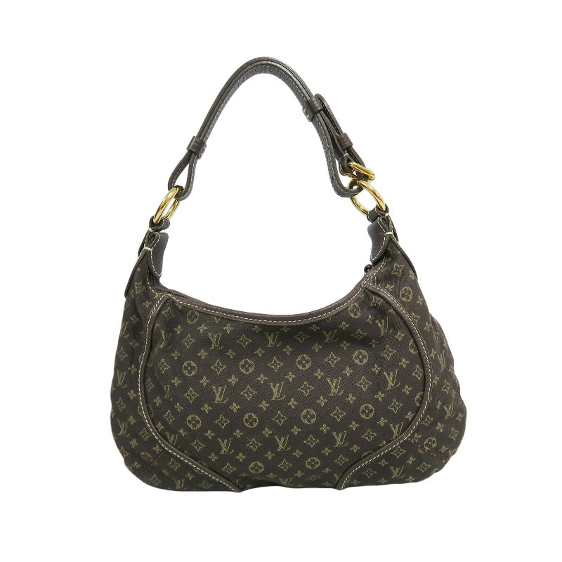 LOUIS VUITTON Monogram Mini Lin Manon MM Shoulder Bag Grey
