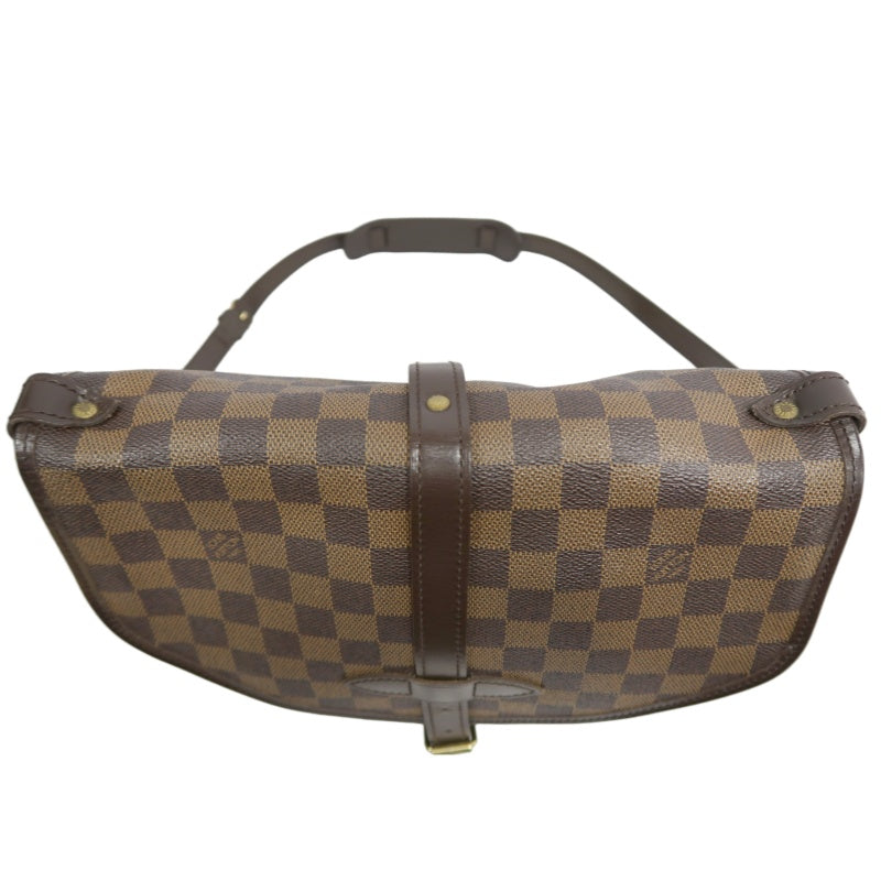 LOUIS VUITTON Damier Saumur 30 Saddle Crossbody Bag Brown