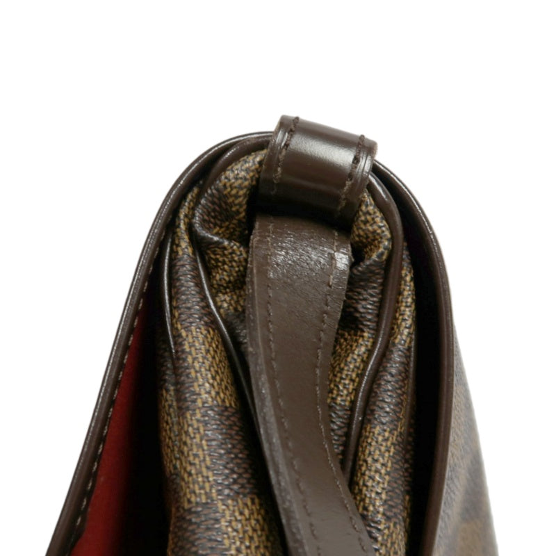 LOUIS VUITTON Damier Saumur 30 Saddle Crossbody Bag Brown