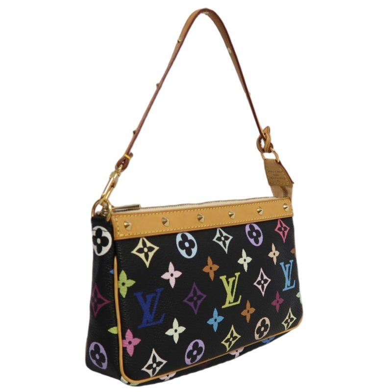LOUIS VUITTON Monogram Multicolore Pochette Accessoires Pouch Black