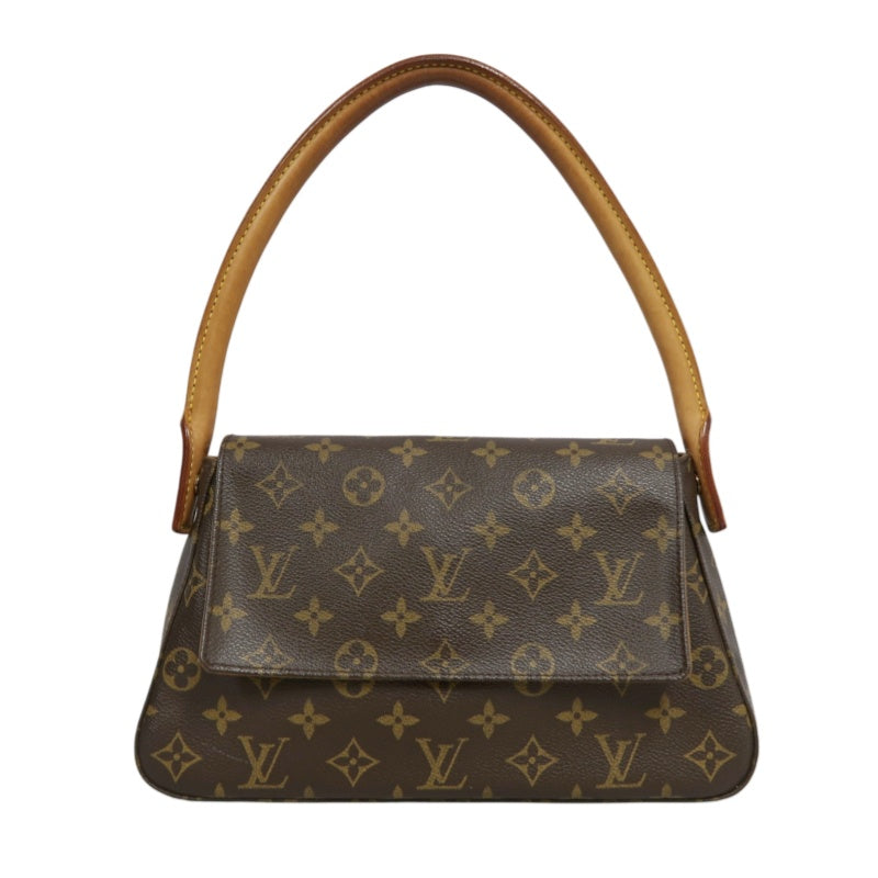 LOUIS VUITTON  Monogram  Mini Looping Mini Shoulder Bag Brown