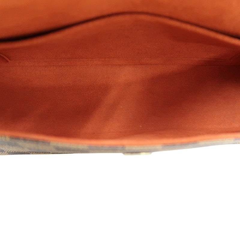 LOUIS VUITTON Damier Recolleta Shoulder Bag Damier Coated Canvas Brown
