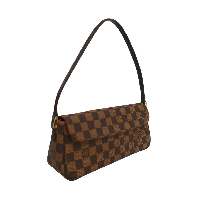 LOUIS VUITTON Damier Recolleta Shoulder Bag Damier Coated Canvas Brown