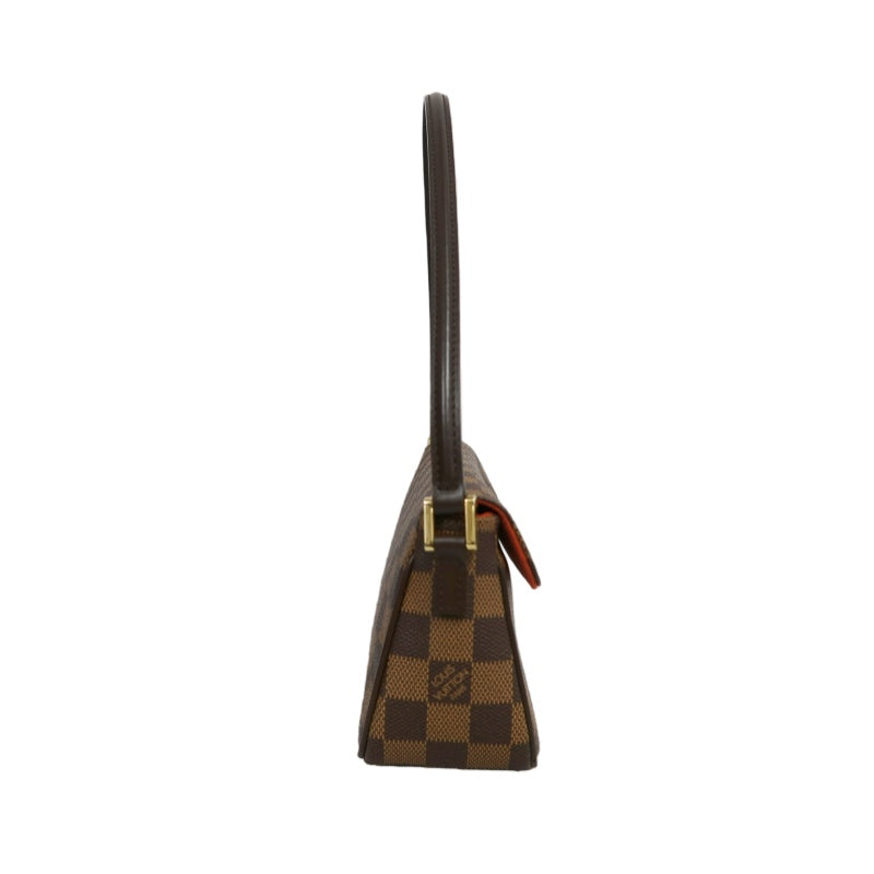 LOUIS VUITTON Damier Recolleta Shoulder Bag Damier Coated Canvas Brown