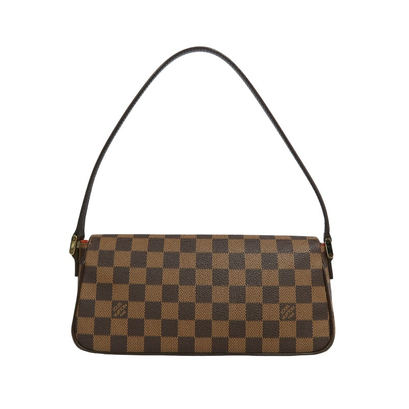 LOUIS VUITTON Damier Recolleta Shoulder Bag Damier Coated Canvas Brown
