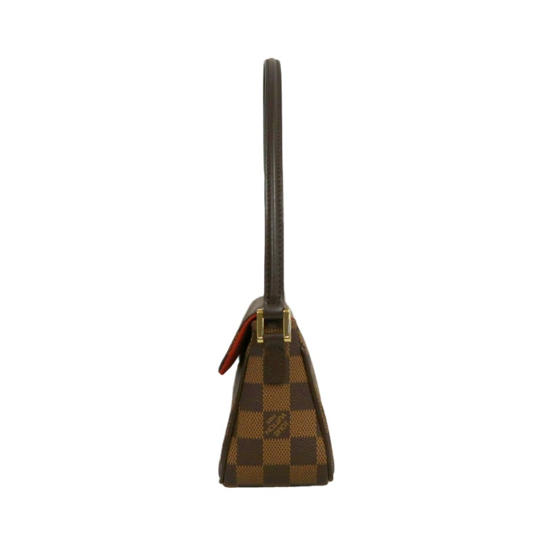 LOUIS VUITTON Damier Recolleta Shoulder Bag Damier Coated Canvas Brown