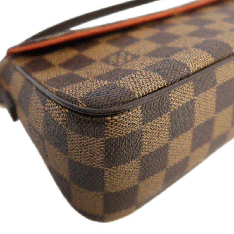 LOUIS VUITTON Damier Recolleta Shoulder Bag Damier Coated Canvas Brown
