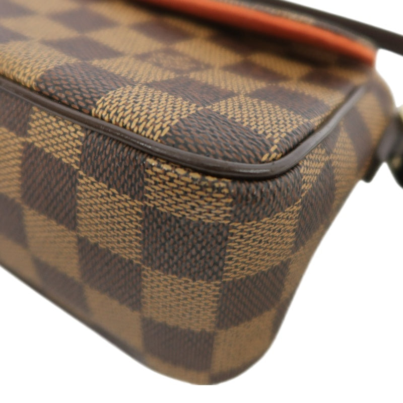 LOUIS VUITTON Damier Recolleta Shoulder Bag Damier Coated Canvas Brown