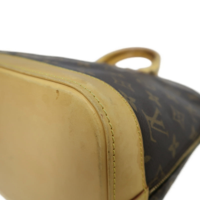 LOUIS VUITTON Monogram  Alma Dome Handbag  Brown Padlock And twoKeys