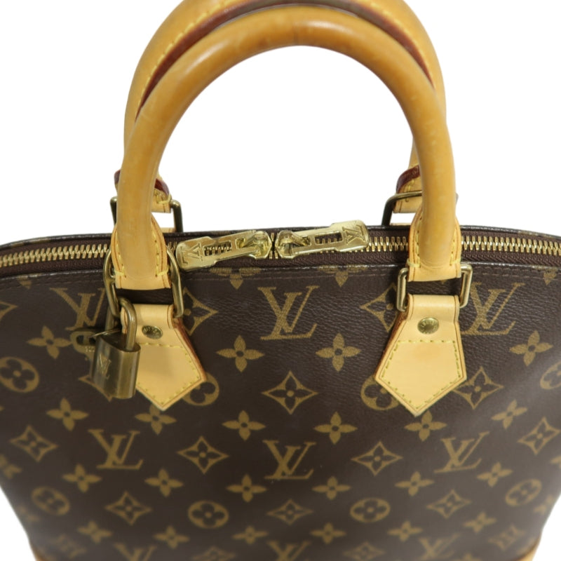 LOUIS VUITTON Monogram  Alma Dome Handbag  Brown Padlock And twoKeys